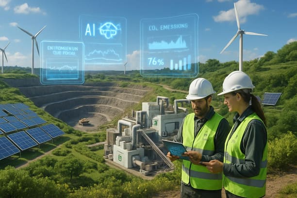 Operasi tambang berkelanjutan dengan teknologi AI dan energi terbarukan