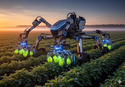 Gambar 5. Robot Pertanian Futuristik untuk Panen